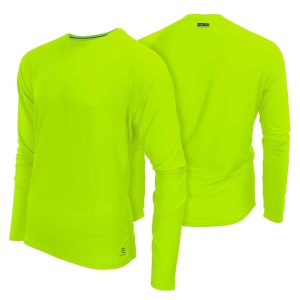 Fieldsheer Mobile Cooling Series Shirt, L, PolyesterSpandex, Crew Neck Collar, Long, Raglan Sleeve MCMT05100421